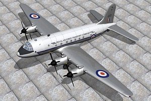 handley page hastings freighter 3d model