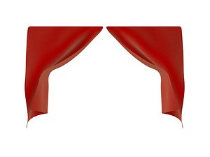 3D theater curtain teatro model