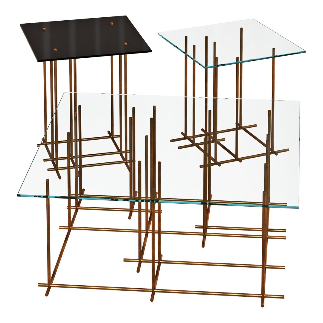 Gallotti And Radice Tetris Coffee Tables Set 2 3D Model - TurboSquid ...