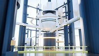 Aethelgard Zenith Basin - Futuristic Sci-Fi Megastructure  Modular 3D Asset Pack