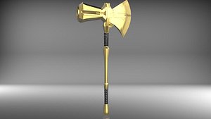3D Stormbreaker Axe Thore Gold