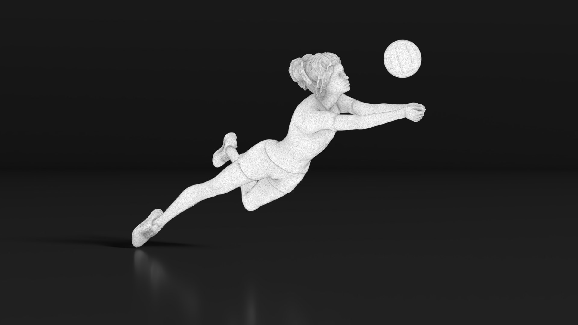 3D Model Volleyball Woman 48 Figure Set 01 - TurboSquid 2141670