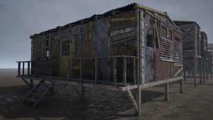 Modular Post-Apocalyptic Buildings UE4 UNITY