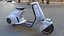 Concept Scooter Elettrico Vespa 98 Blu