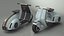Concept Scooter Elettrico Vespa 98 Blu