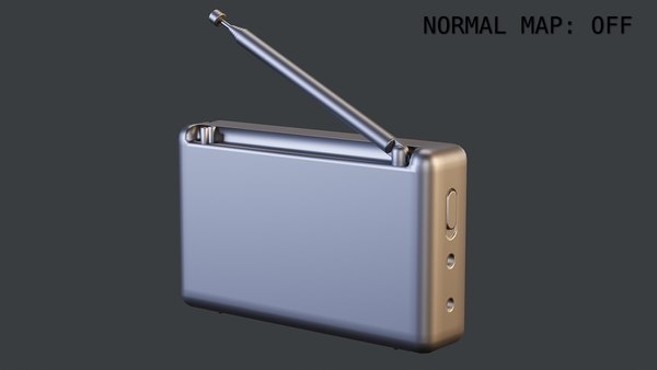 modelo 3d Radio portátil básica PBR - TurboSquid 2214363
