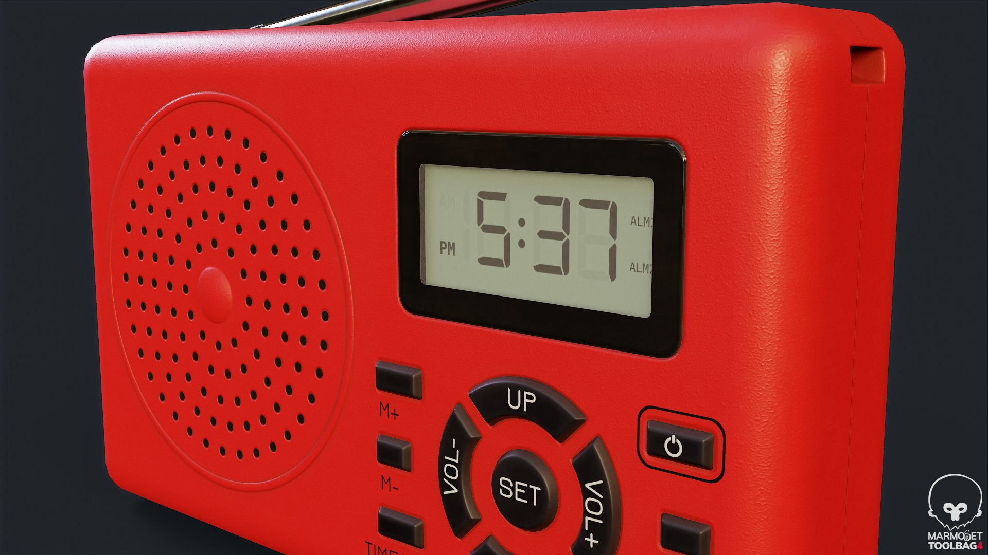 3D Basic Portable Radio PBR Model - TurboSquid 2214363