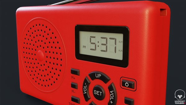 modelo 3d Radio portátil básica PBR - TurboSquid 2214363