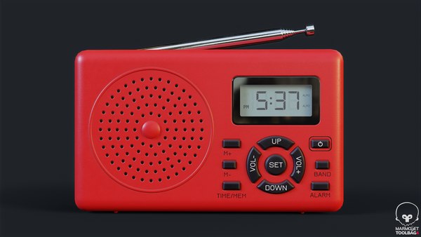 modelo 3d Radio portátil básica PBR - TurboSquid 2214363