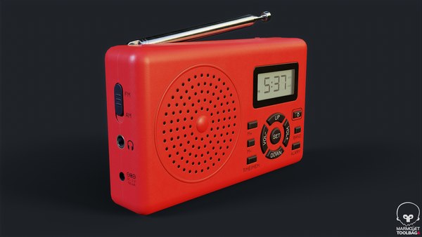 modelo 3d Radio portátil básica PBR - TurboSquid 2214363