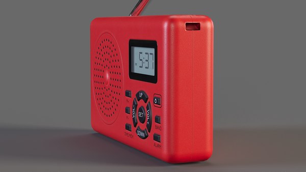 modelo 3d Radio portátil básica PBR - TurboSquid 2214363