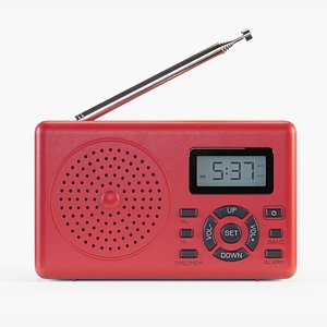 3D Basic Portable Radio PBR model
