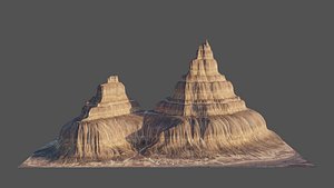 8K Detailed Cliff Landscape 3D model