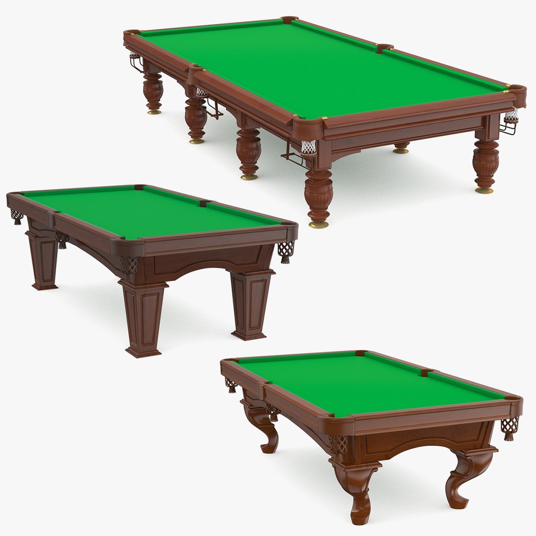 Billiard Tables Collection 3D - TurboSquid 2330465
