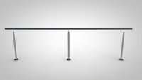 Handrail with 3 posts