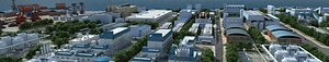 3d model of port harbour refinery