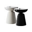 Mesa Lateral Moderna - Preto - Branco - Superfície Brilhante