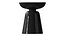 Mesa Lateral Moderna - Preto - Branco - Superfície Brilhante