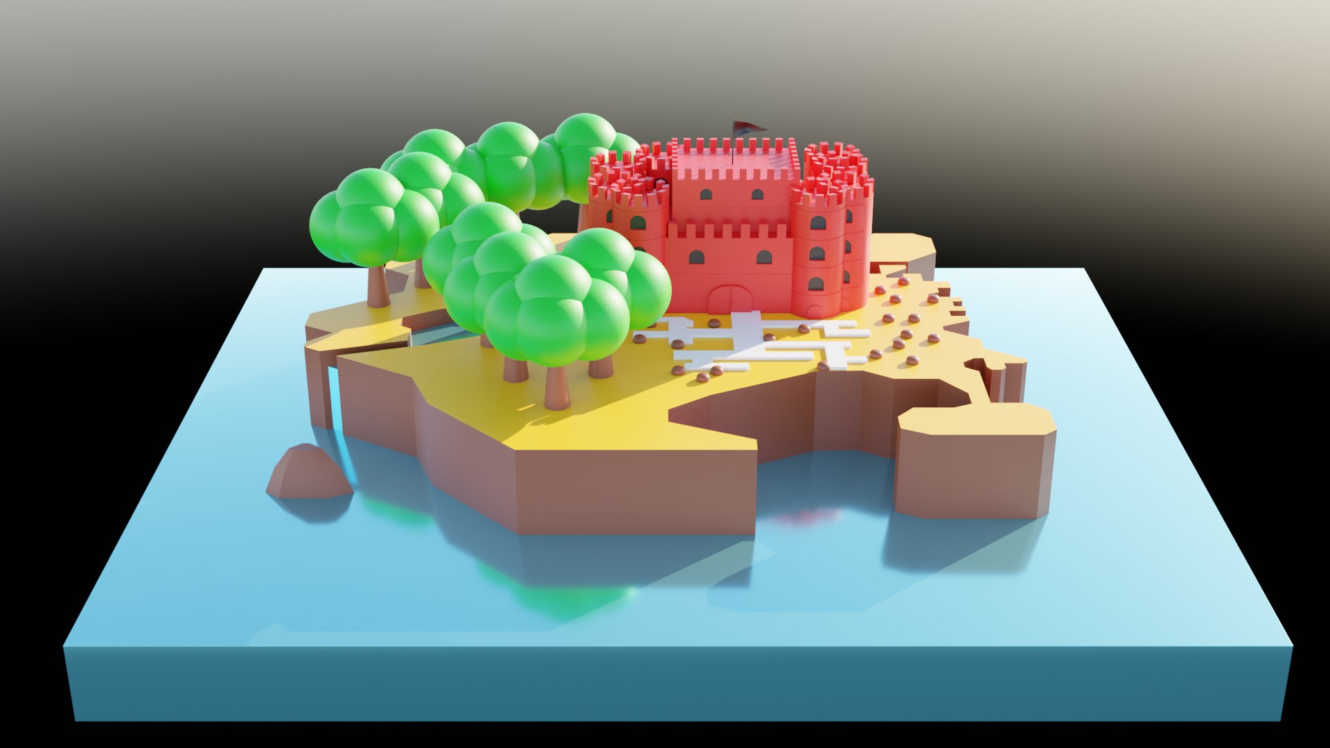 3D Wario Land 2 Map Model TurboSquid 2004929