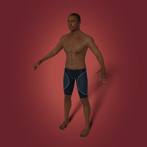 3D swimmer swim model