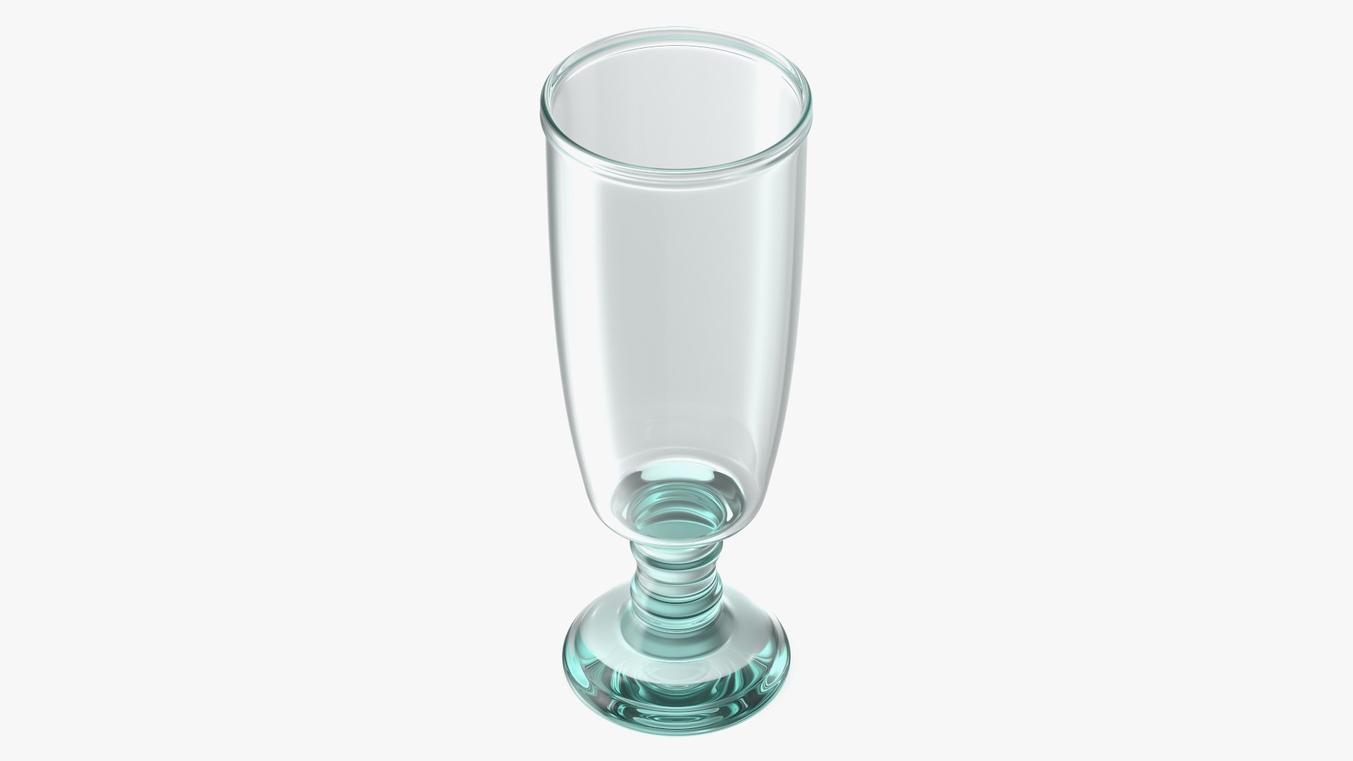 Clear Glass Flower Vase 3D model preview