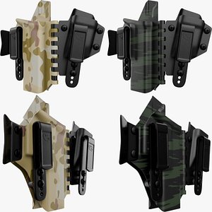 3D TREX Sidecar Holster with Mag Caddy High Poly PBR 3D model model