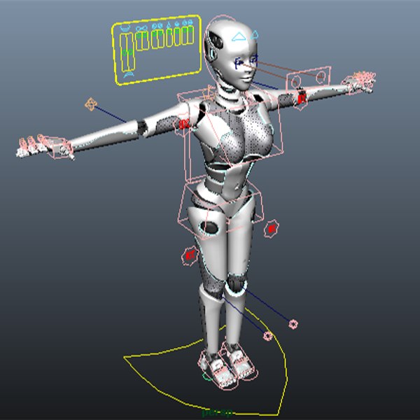 3D woman robot model - TurboSquid 1292277