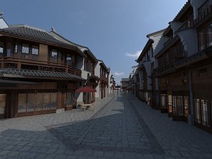 3D Ancient Commerce Street 2 model