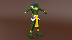 Egyptian God Sobek Figure