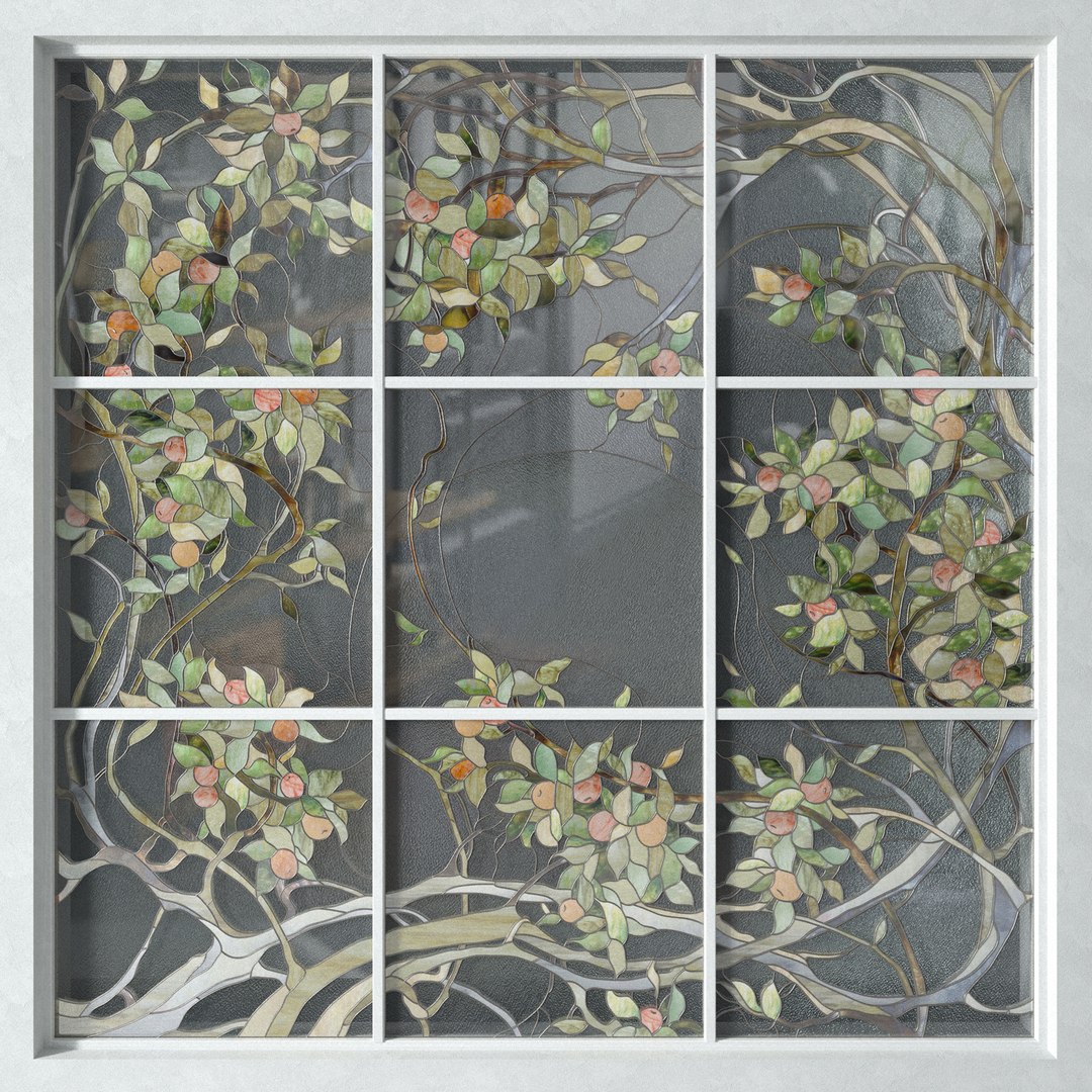 Stained Glass Apple Tree 3D Model - TurboSquid 1539674