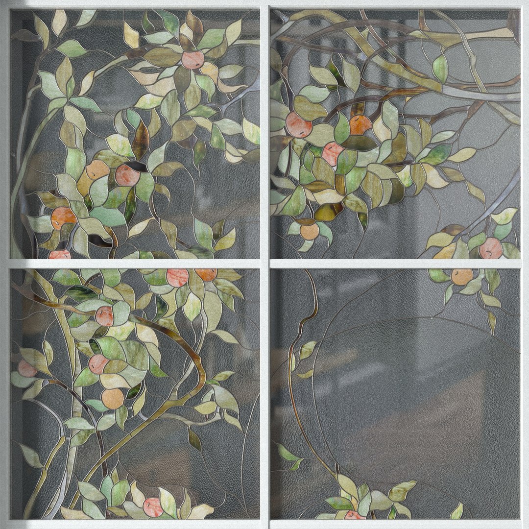 Stained Glass Apple Tree 3D Model - TurboSquid 1539674