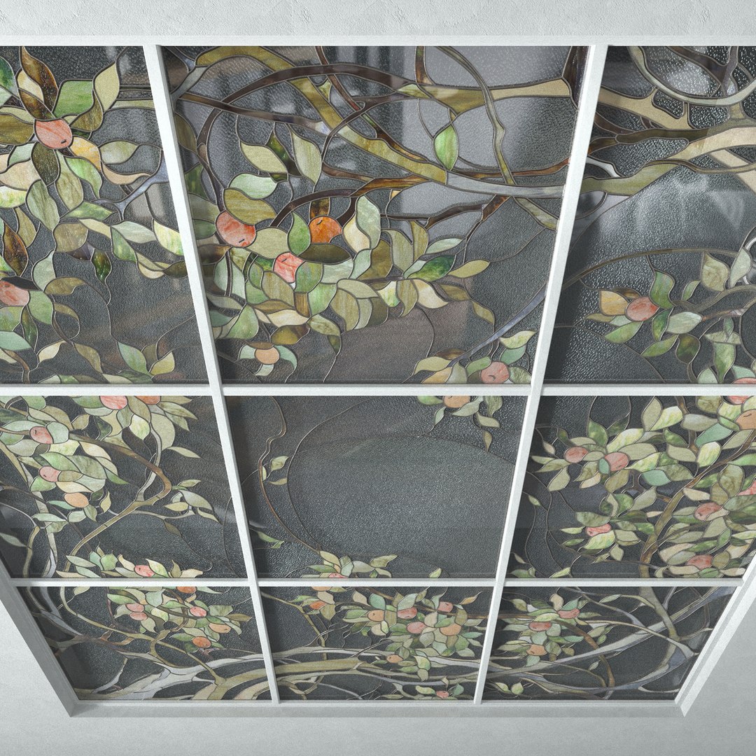 Stained Glass Apple Tree 3D Model - TurboSquid 1539674