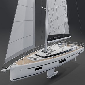 3D BAVARIA C50  Luxury Yacht 3D 3D model