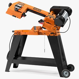 WEN 3970T Metal Cutting Band Saw with Stand Rigged