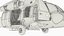 Twin Turbine Military Helicopter with Side Doors Brown Used Rigged for Maya 3D model