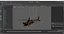 Twin Turbine Military Helicopter with Side Doors Brown Used Rigged for Maya 3D model