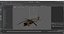 Twin Turbine Military Helicopter with Side Doors Brown Used Rigged for Maya 3D model