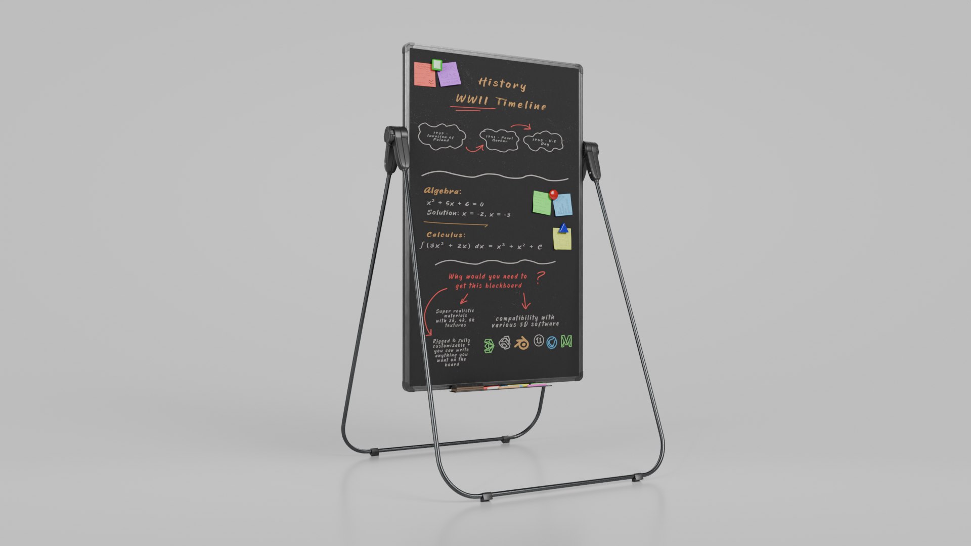 Artist Blackboard Package - Customizable Writing Boards 3D https://p.turbosquid.com/ts-thumb/HL/Z4TQ93/Jx/r_1/png/1785620925/1920x1080/fit_q87/f52d9d84f4a170cc45d42f45af8638289483df8e/r_1.jpg