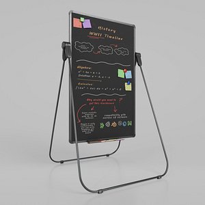3D Customizable U-Stand Blackboard Tall Writing Board