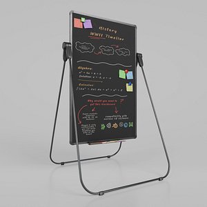 Customizable U-Stand Blackboard Tall Writing Board