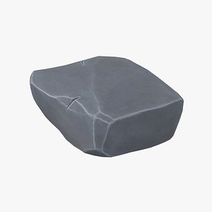 3D model Cartoon Stone 02