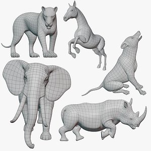 Base Meshes Animal Starter Kit 1 Rig