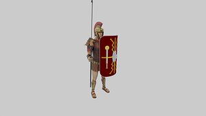 Simple Roman Soldier Rigged