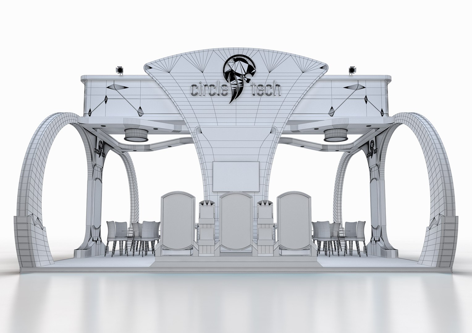 3D EXHIBITION STAND SM 64 sqm - TurboSquid 1735704