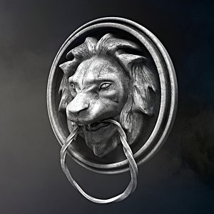 3d lion head door
