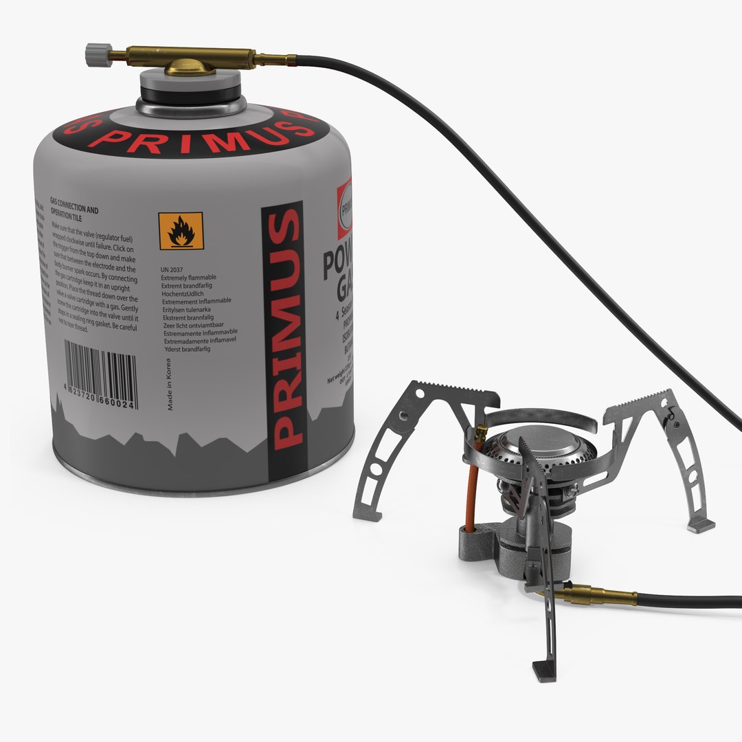 Portable Camping Gas Stove 2 3D Model 3D model preview