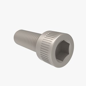 Socket head Bolt 3-4  Tread 3D