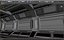 NAVE ESPACIAL ESCENA INTERIOR SCI FI Modelo 3D de baja poli
