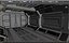 NAVE ESPACIAL ESCENA INTERIOR SCI FI Modelo 3D de baja poli