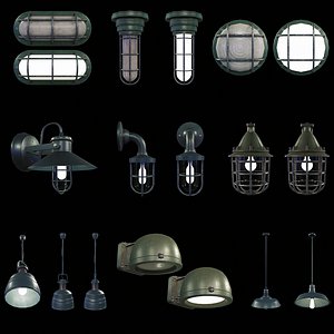 Pack of 9 Bunker Light model